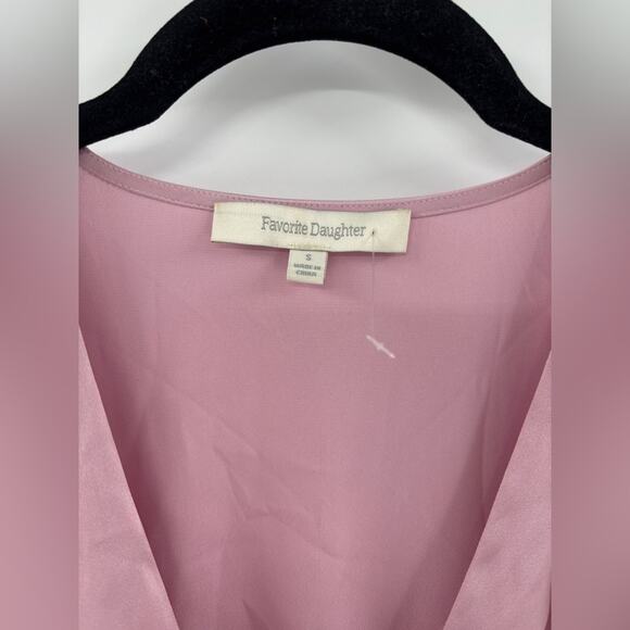 Favorite Daughter Dress Nita Maxi V Neck Sleeveless in Satin Lavender - Picture 6 of 6